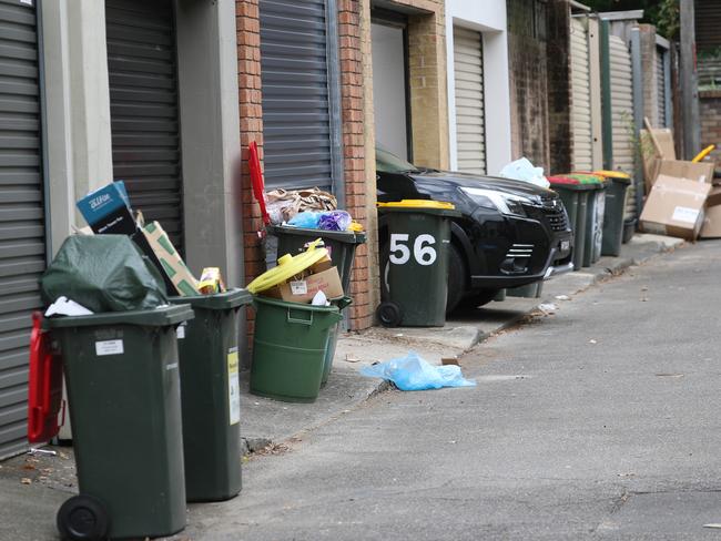 Inconsistent waste collection has left some suburbs at a ‘crisis point’. Picture: John Grainger