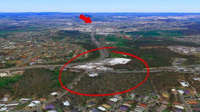 Bitter rivalry between retail developers in Beenleigh in the background and Holmview in the foreground has reignited after an eight-year stoush following the approval of a development which will include one of the state’s largest Officeworks, an IGA and a tavern.