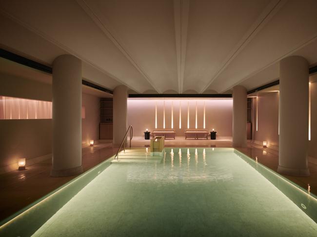 The swimming pool sanctuary at Claridge's new London spa.