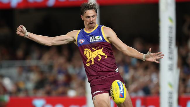 Joe Daniher put in an impressive performance against his former side. Picture: Getty Images