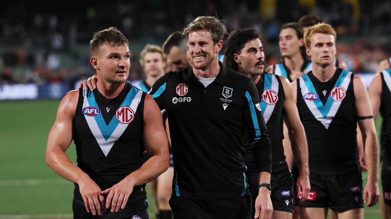 Ollie Wines was acting captain at times in 2023. Picture: James Elsby/AFL Photos via Getty Images