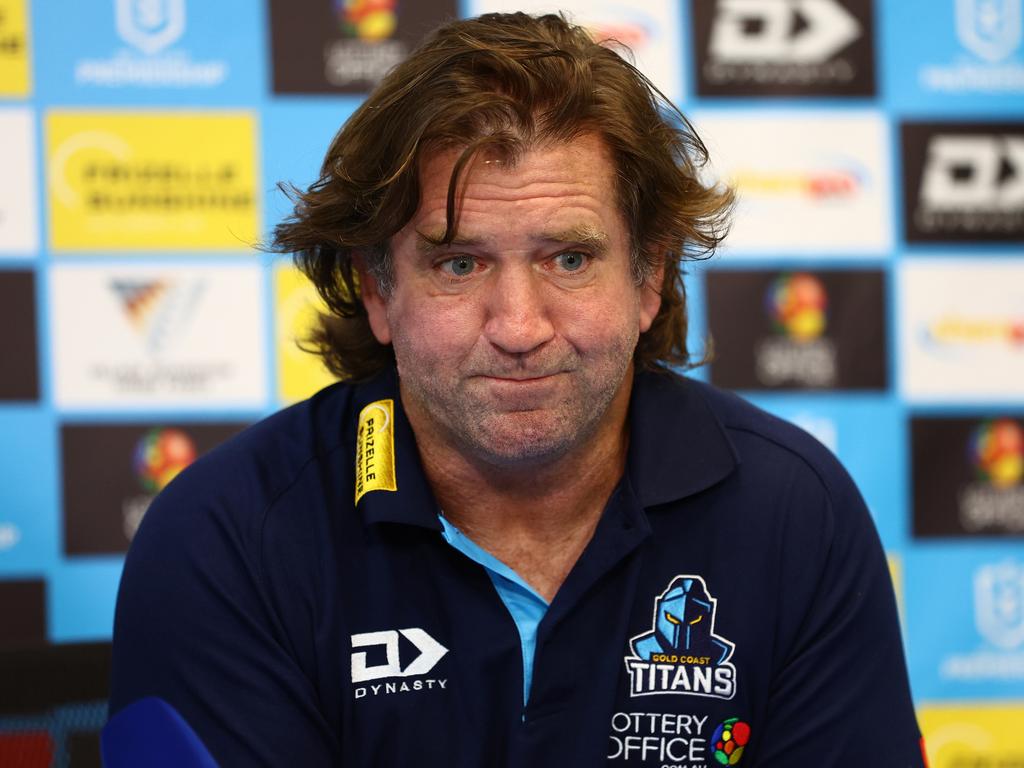 Des Hasler is set to cross paths with some key figures who showed him the door at Manly on Saturday. Picture: Chris Hyde/Getty Images