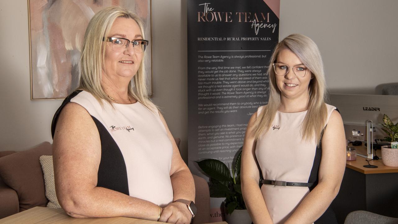 MORE THAN NUMBERS: Celebrating one year in business are The Rowe Team Agency owner Joanne Rowe (left) and Isabel Rowe. Pic: Nev Madsen.