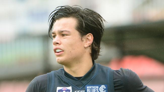 Jack Silvagni is yet to debut for the Blues. Picture: Carmelo Bazzano