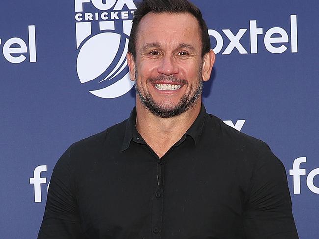 Matty Johns arrives for the Fox Cricket launch at the Hordern Pavilion, Sydney. Picture: Brett Costello