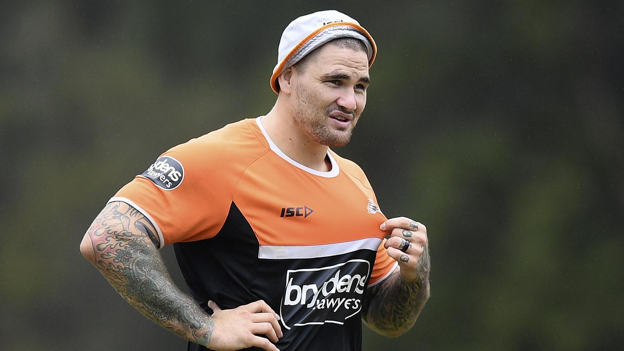 Wests Tigers player Russell Packer.