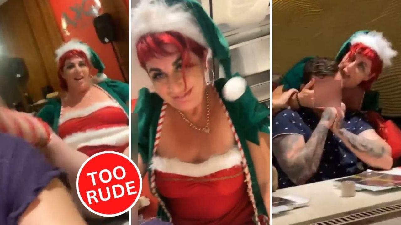 A video of Ms Cooper’s alleged questionable behaviour at a Christmas party has circulated on Facebook, in which she can be seen licking the face of a man.