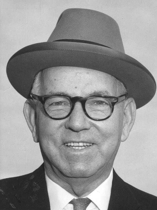 Former NSW Labor Premier Robert Heffron pictured in 1961.