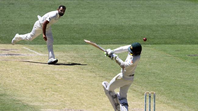 India delivered a brutal spell late in the second innings. Picture: Williams West