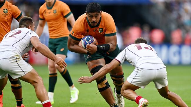 Wallabies skipper Will Skelton was thrilled with how his side kicked off its World Cup campaign. Picture: Getty Images