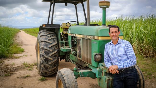 Opposition Leader David Crisafulli in a file picture at the cane farm his family owns near Ingham. Picture: Michael Chambers