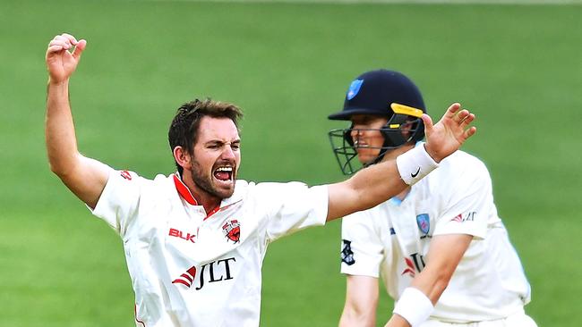 The news is better for Chadd Sayers, who is back in action for South Australia. Picture: Getty