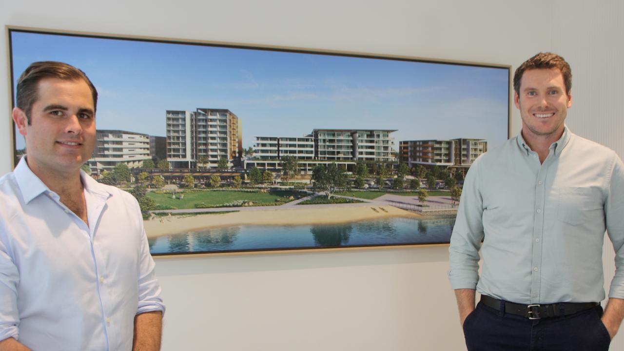 Henzell Property Group sales manager Marcus Muir and managing director McLean Henzell.