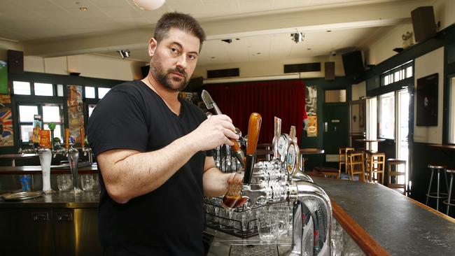 Daniel Whitten, pictured inside the Robin Hood Hotel.