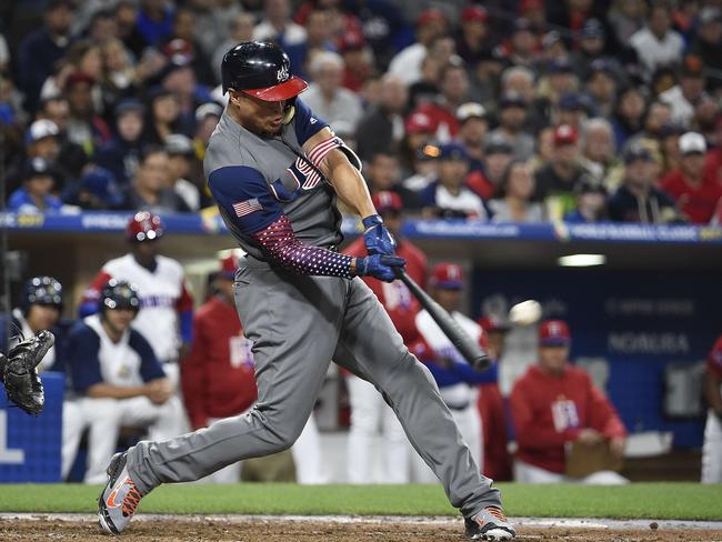 WBC: Adam Jones robbed a home run, Giancarlo Stanton hit one to lead US  over Dominican Republic – Saratogian