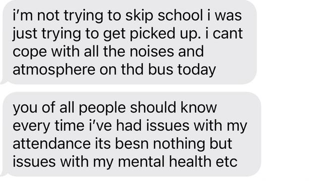 Sarah said her mental health was in pieces after leaving the school. Picture: Supplied