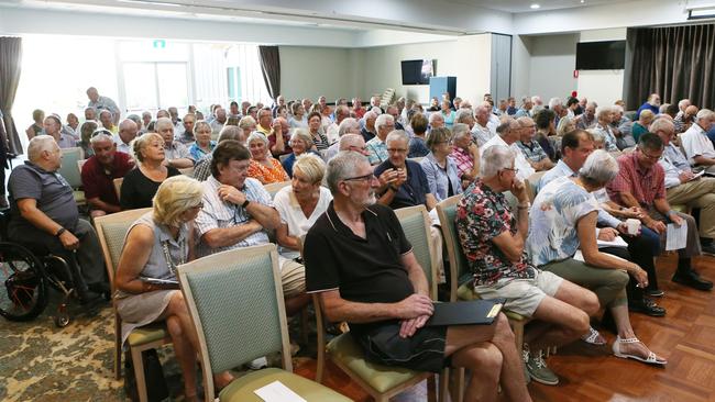 Residents of the marginal electorate of Eden-Monaro gave submissions to MP Tim Wilson about how they would be affected by Labor's proposed crackdown on franking credits. Picture: Hollie Adams