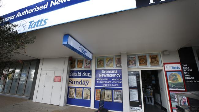 Dromana Authorised Newsagent shop sold the winning numbers. Picture: David Caird