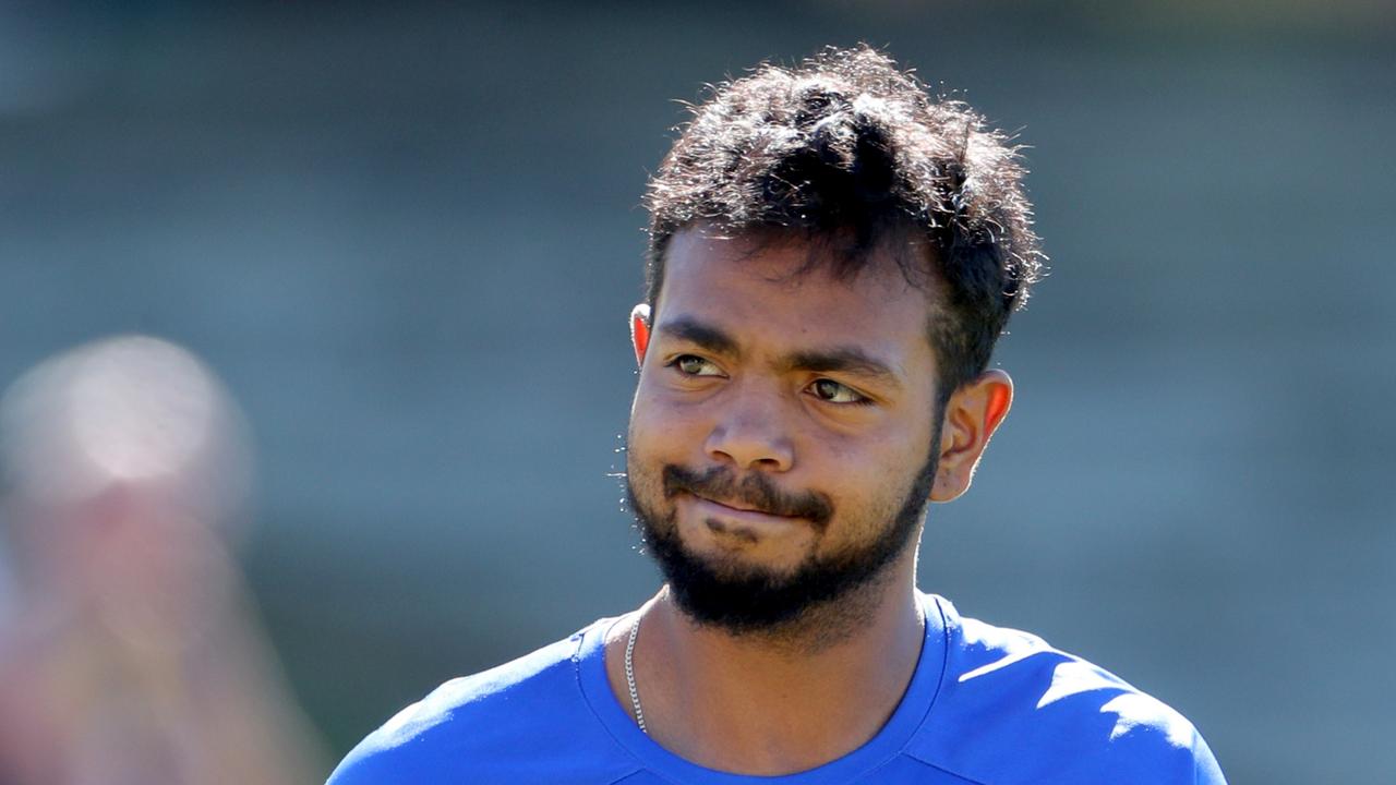 Willie Rioli during a training session on August 20.