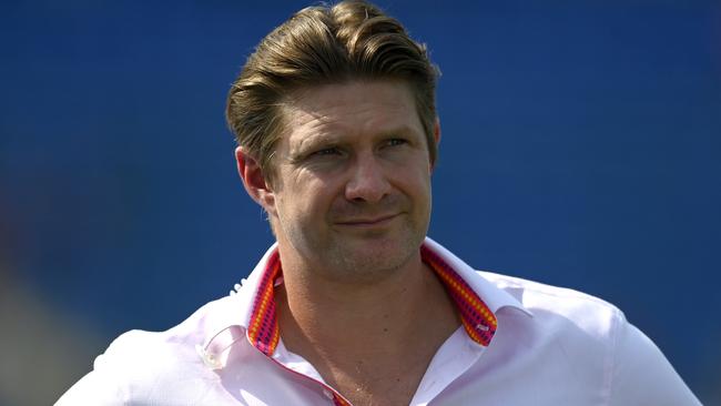 Shane Watson is commentating on the Cricket World Cup in India. (Photo by Gareth Copley/Getty Images)