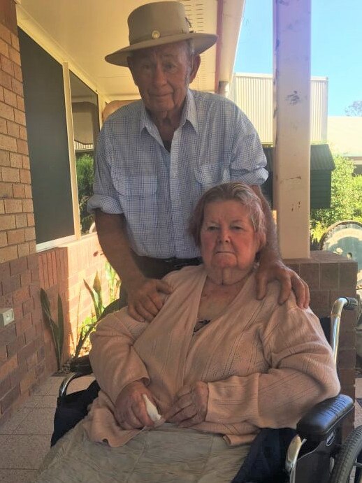 Tarcoola resident Ivy Hite, 82, and her husband Ray Hite 89 will be forced to separate if Tarcoola closes. Pic: Supplied