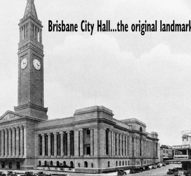 Brisbane City Hall was the highest point of the city at the time, is now overshadowed by many high rises. Pic: Hervey Bay Historical Village and Museum