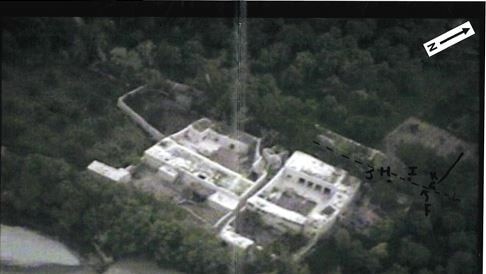 Whiskey 108, as seen by a drone, before it was raided and destroyed by Coalition forces including the SAS in 2009. Mr Roberts-Smith denies two war crime killing allegations made by Nine in the raid. Picture: Federal Court.