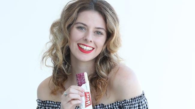 The Weis ice cream bar, enjoyed by Mary Hecker above, could now be headed for a global market. Picture: Annette Dew