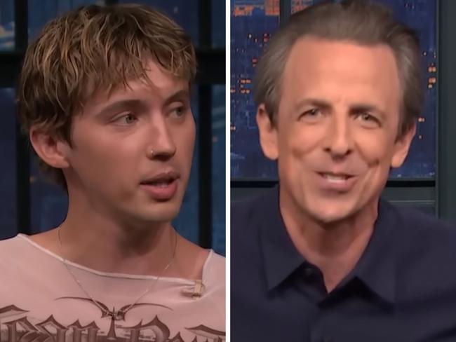 Troye Sivan on Late Night With Seth Myers.