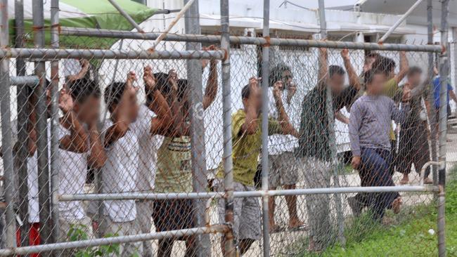 A 2014 image of asylum seekers in the Manus Island detention centre. Picture: AAP