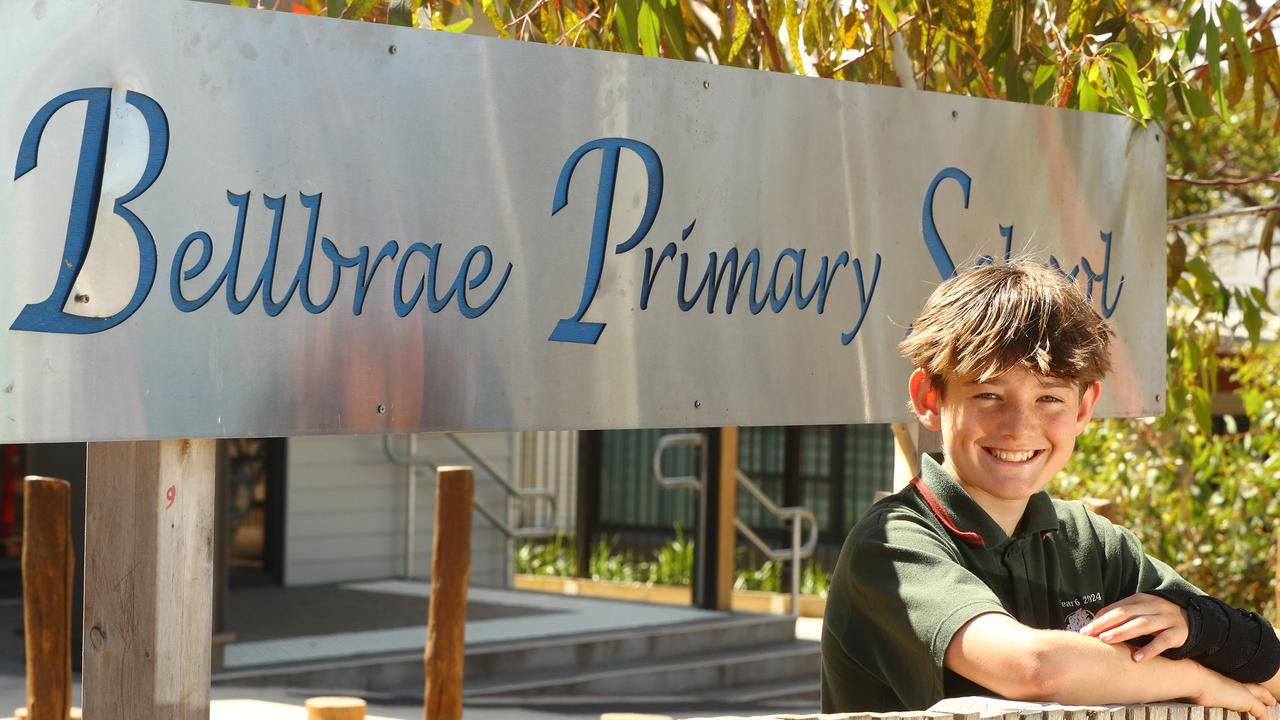 Bellbrae Primary student Freddie Price bookends schooling with broken ...