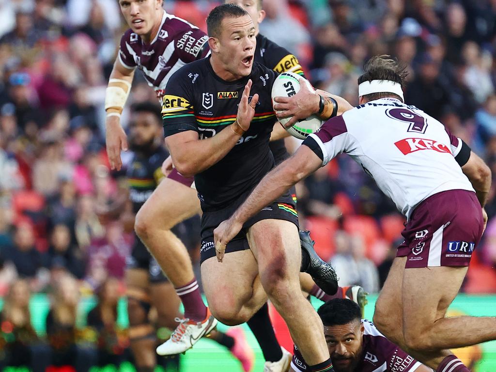 James Fisher-Harris says he sees Liam Henry as a better version of his younger self. Picture: Jeremy Ng/Getty Images