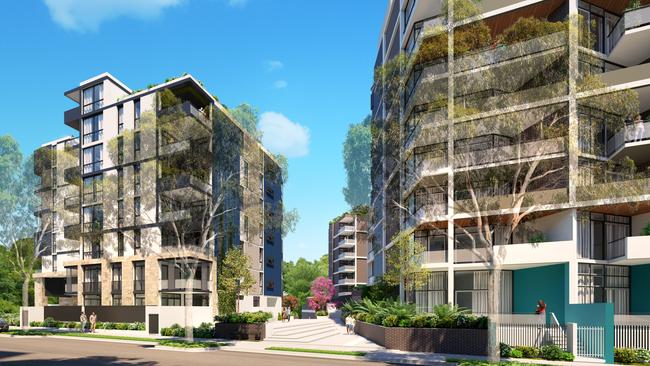 An artist’s impression of how the Petersham RSL redevelopment would look. Picture: Deicorp