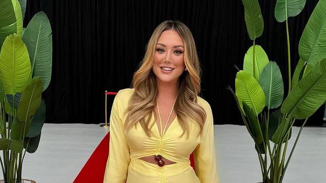 Charlotte Crosby at the opening of Screen Queensland's new studio in Cairns on April 24. Picture: Instagram.