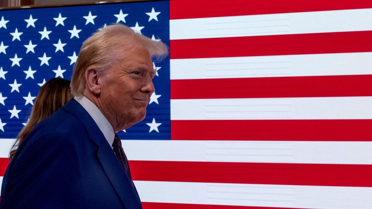 President-elect Donald Trump walks on to the floor of the New York Stock Exchange last month. Picture: Getty Images