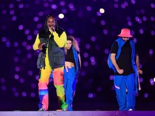 BIRMINGHAM, ENGLAND - AUGUST 08: Baker Boy performs during the Birmingham 2022 Commonwealth Games Closing Ceremony at Alexander Stadium on August 08, 2022 on the Birmingham, England. (Photo by Alex Pantling/Getty Images)