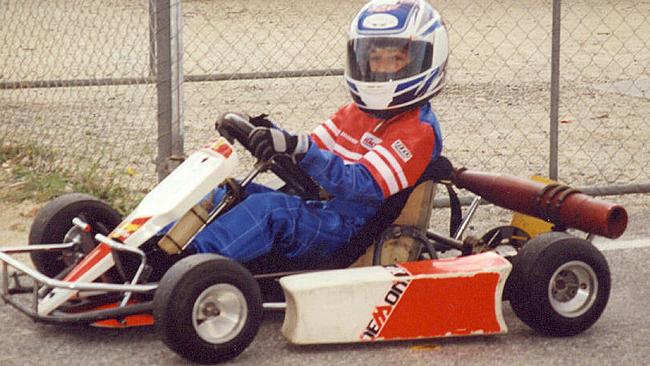 Professional racing car driver Daniel Ricciardo . Pictures of Daniel when young and winning go-karting events sent in by his mum . Red Bull Racing . Formula 1 . ### Warning : Embargoed Must See Picture Editor before release ###
