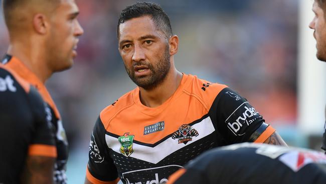 Benji Marshall was back in black and gold on Saturday for the first time in almost five years. Photo: Dean Lewins