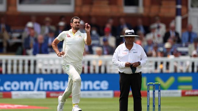 Mitchell Starc was given the new ball by Australia. Picture: Getty