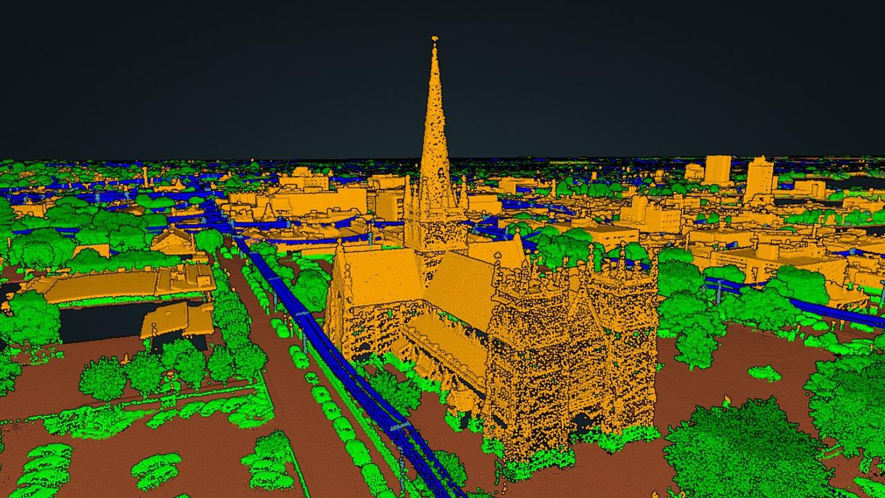 A snippet of the 2023 data, showing St Mary of the Angels Basilica. Picture: Supplied