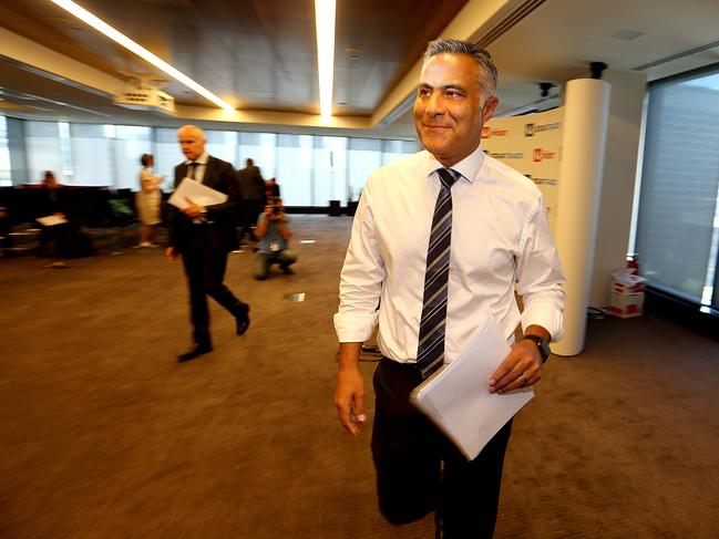 23/02/2017 Australia Post CEO Ahmed Fahour announces his resignation at Australia Post HQ in Melbourne. Picture: David Geraghty, The Australian.