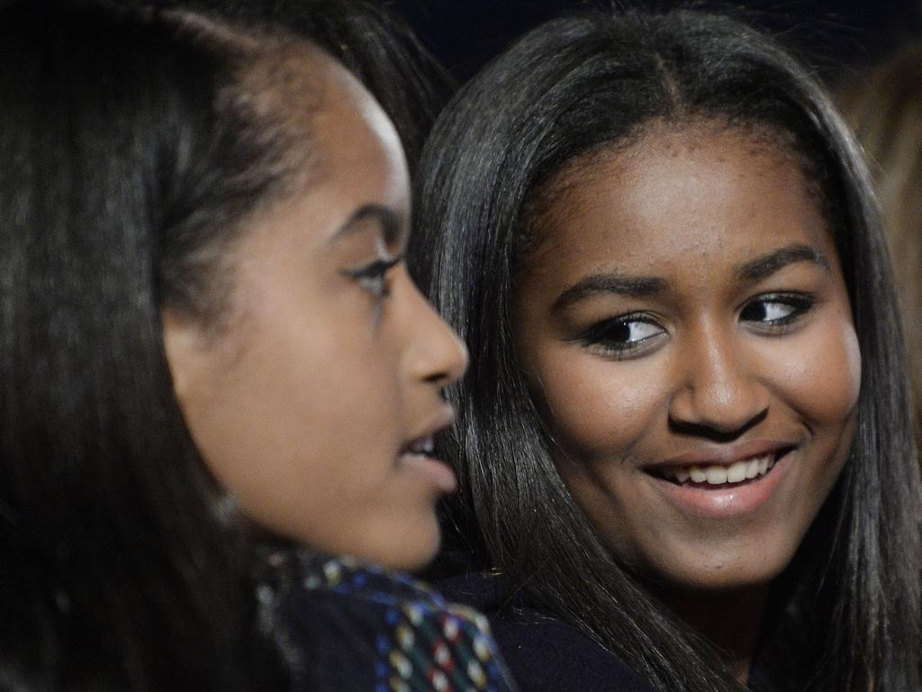 Malia and Sasha Obama have grown up in the public eye. Picture: Getty Images