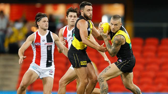 Dustin Martin lifted like he always does in the heat of finals football.