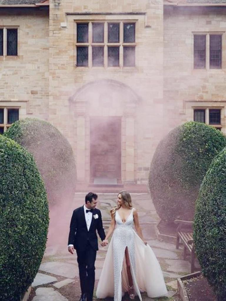 Homegrown international cricket star Travis Head tied the knot with partner Jess Davies at Carrick Hill. Picture: Image Haus