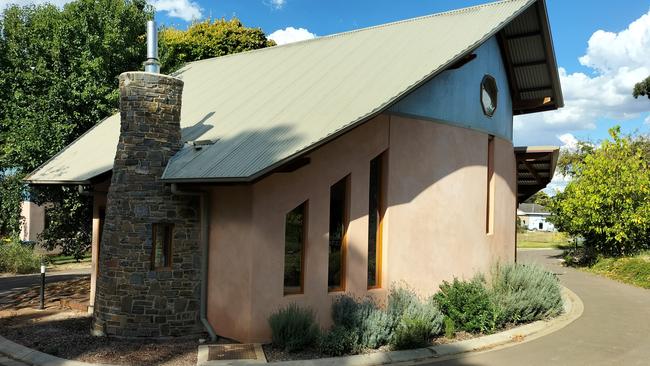 One of the hemp-built houses at Miller's Corner eco village, Mount Barker.