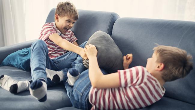 Children are spending more time together which triggers an increase in squabble and arguments.