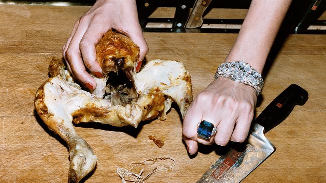 Chicken, French Vogue, Paris, 1994. Picture: Helmut Newton/courtesy Helmut Newton Foundation