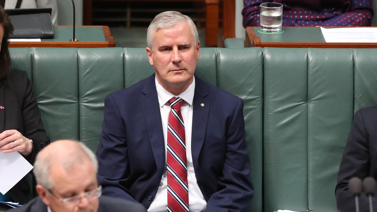 Deputy PM Michael McCormack during Question Time in the House of Representatives Chamber, Parliament House in Canberra. Picture Kym Smith