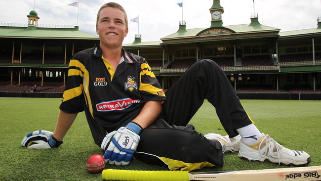 A fresh-faced 18-year-old Marcus Harris at the Sydney Cricket Ground in his debut season.