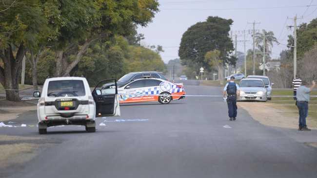 NSW Police have erected a crime scene on North St, Grafton following an alleged shooting incident.